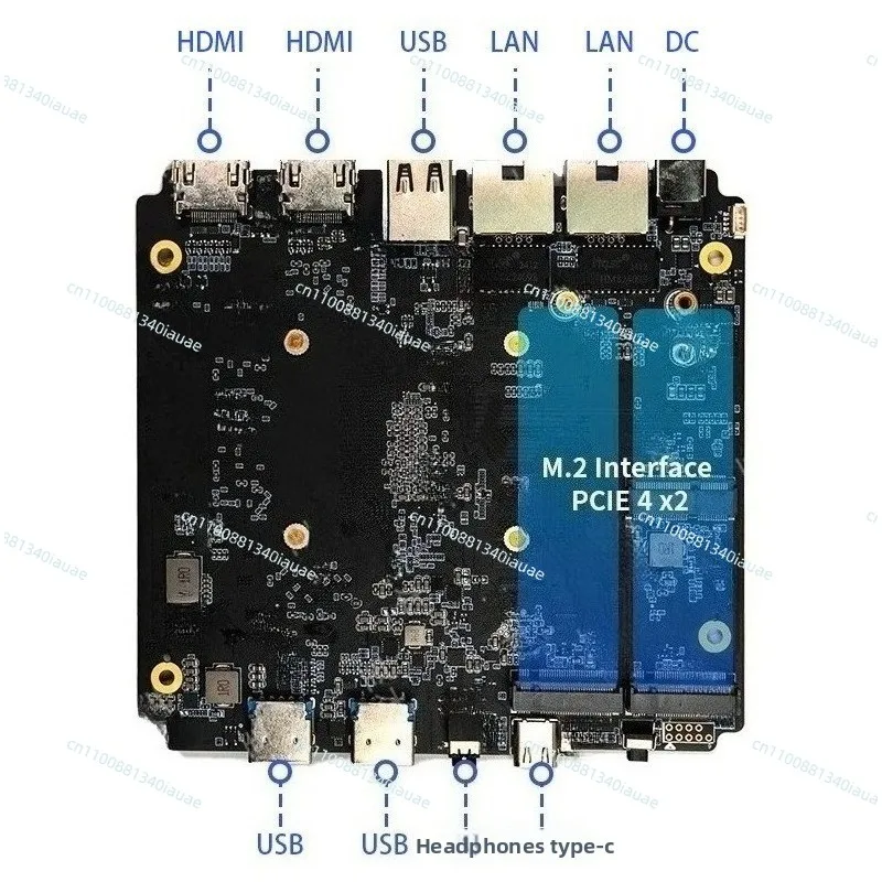 Fotografia 5: Placa Principal de Computador Industrial Mini AMD FP7, Placa de Computador 7735HS8845HS8745H6800H