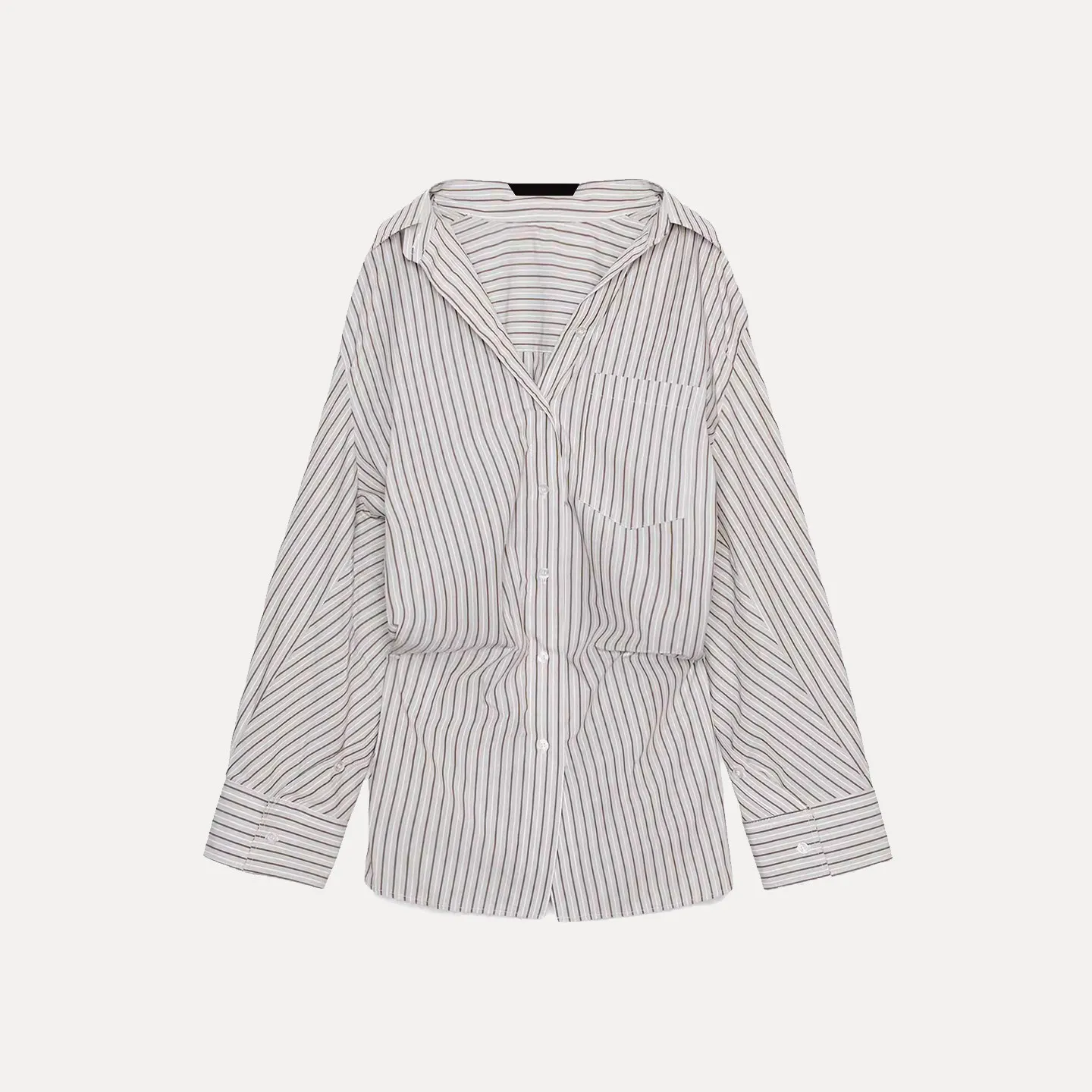 

Повседневная свободная женская кофта с рукавами «летучая мышь» в полоску, свободного кроя, для повседневной носки, модная новинка зимы