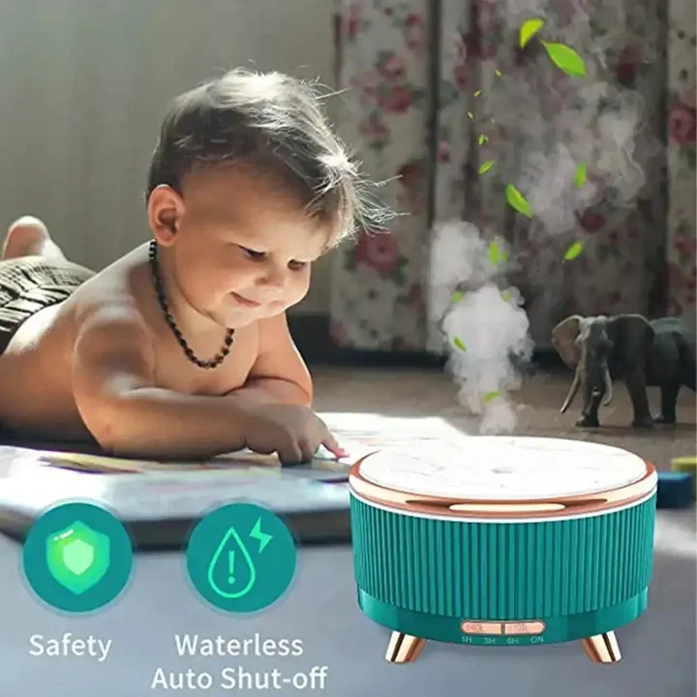 

Увлажнитель воздуха, очиститель аромата эфирного масла, креативная емкость гималайской соли, автоматическое отключение, 7 цветов для домашнего офиса, диффузор