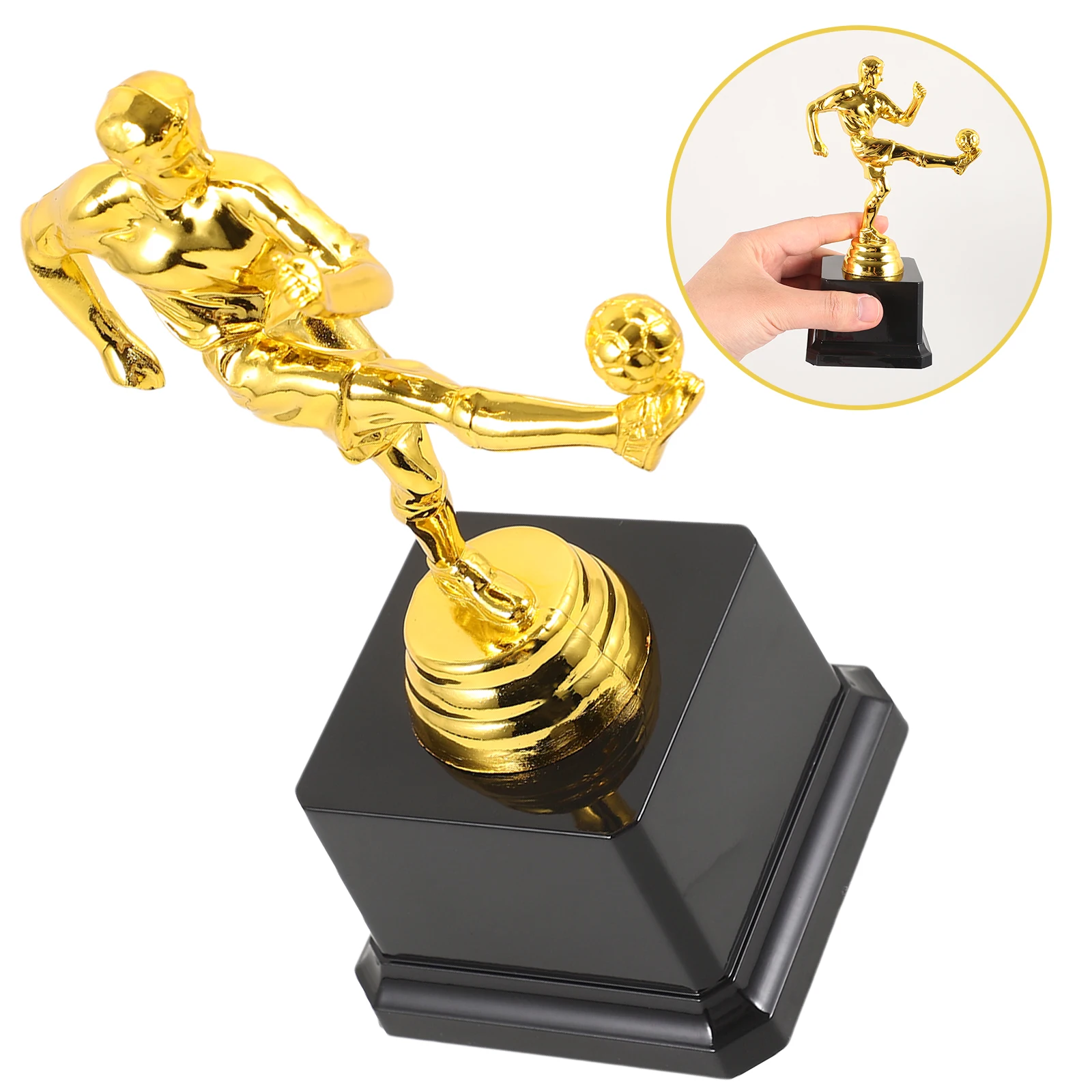 

Soccer Match Plastic Decorative Award Cup For Tournament Desktop Decor Football Competition Prize Athlete