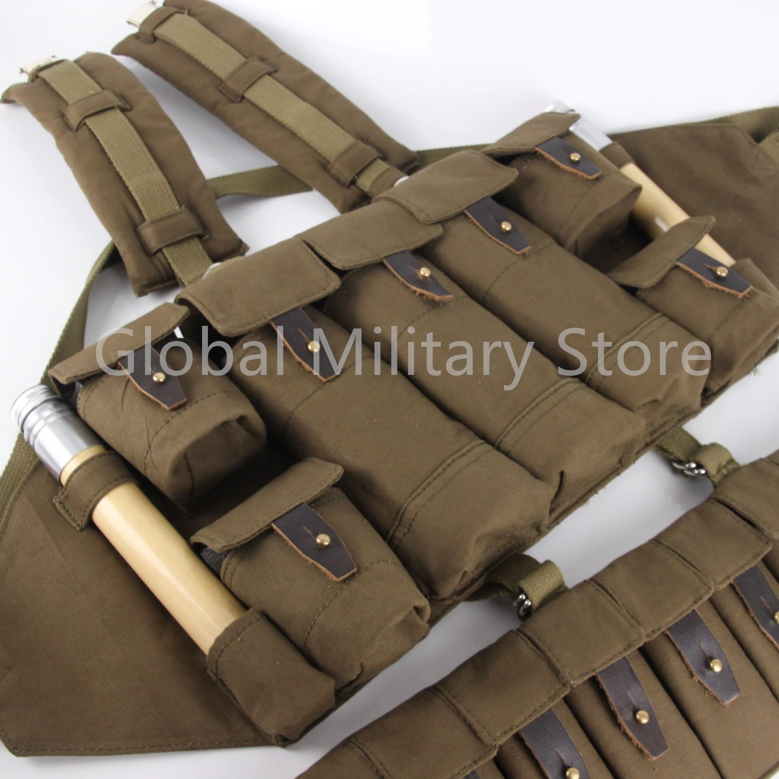 Russian Soviet Army Lifchik Tactical Vest R22 Chest Hanging 56 Carry Molle Bag Chest Rig Magazine Pouch Field Equipment