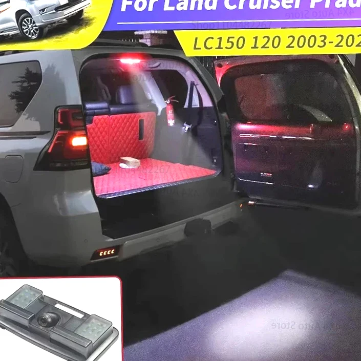 

For 2003-2023 Toyota Land Cruiser Prado 150 120 LC150 LC120 Trunk Tailgate Warning Light LED Reading Lamp Tuning Accessories