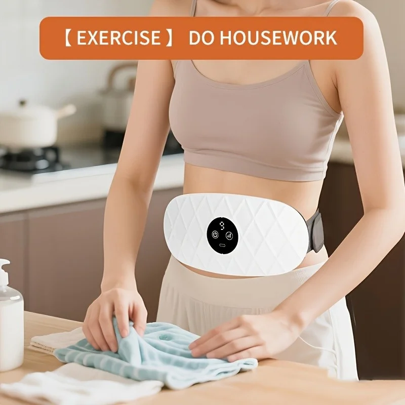 9-speed electric abdominal massager, USB rechargeable. Shapes belly and legs, perfect for fitness & muscle relaxation