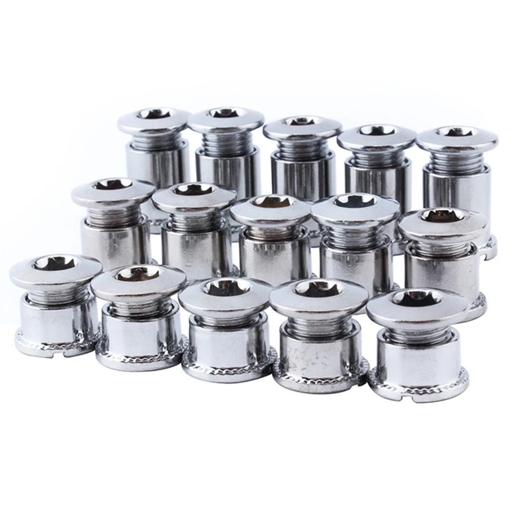 

5pcs Steel Bicycle Accessories Chainwheel Bolts Crank Nuts Bike Parts Screws Disc Plate Nail Crankset Bolts Dental Disc Nail