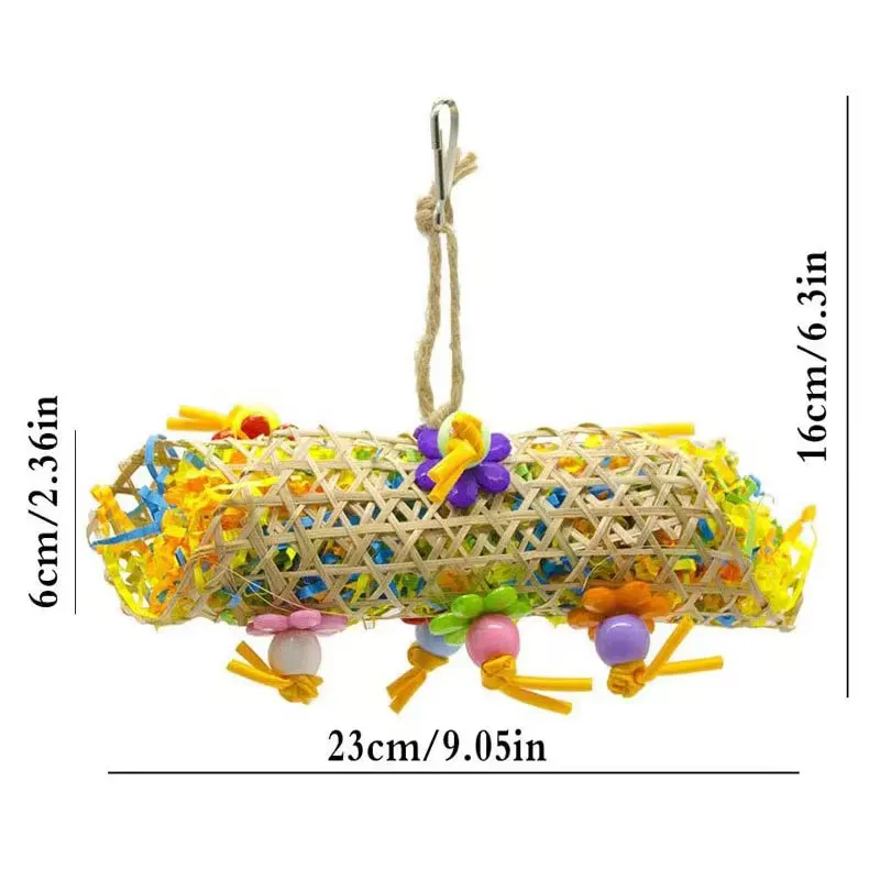 2/3Pcs/lot Bird Parrot Toy Set Colorful Shredder Foraging Assorted Hanging Cage Bird Chewing Rack Toys Pet Parrot Molar Bite Toy