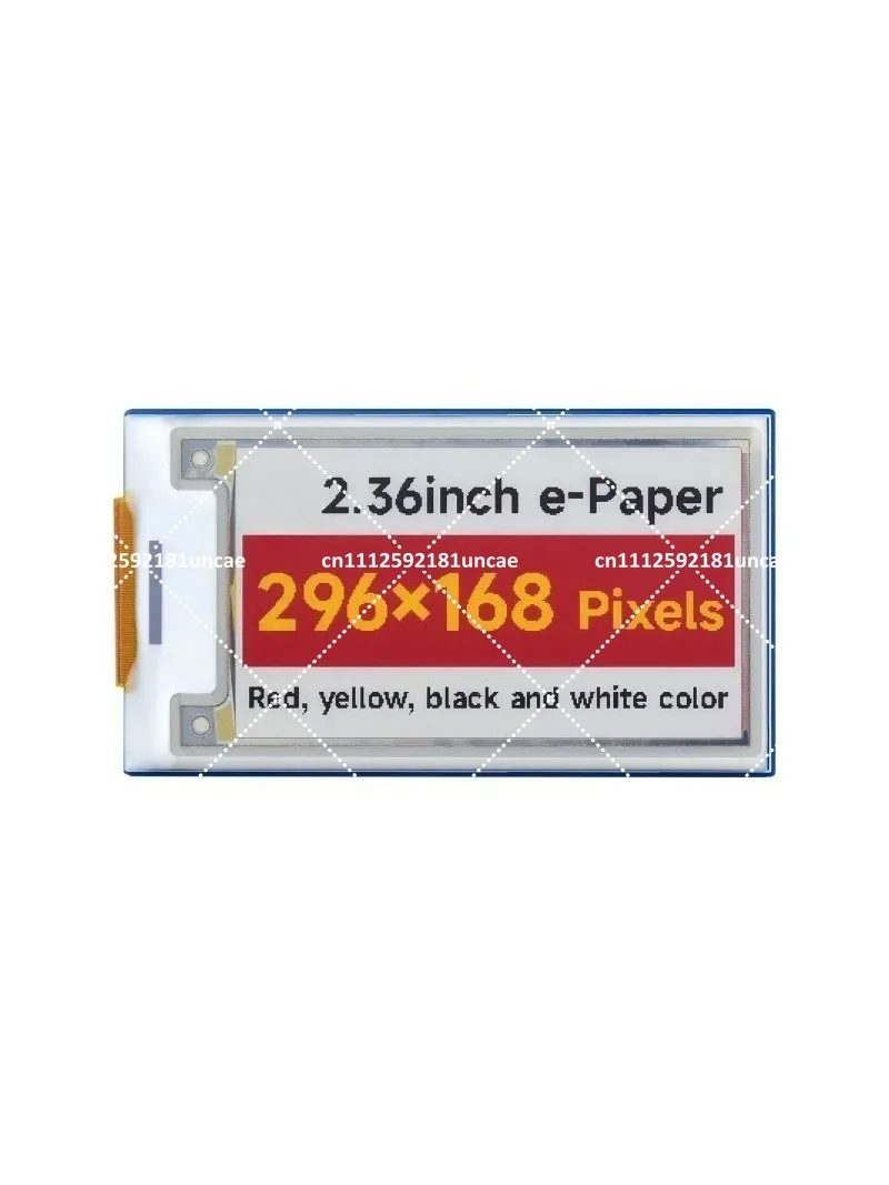 

2.36inch E-Paper Module 296x168 Red Yellow Black White Display SPI Interface