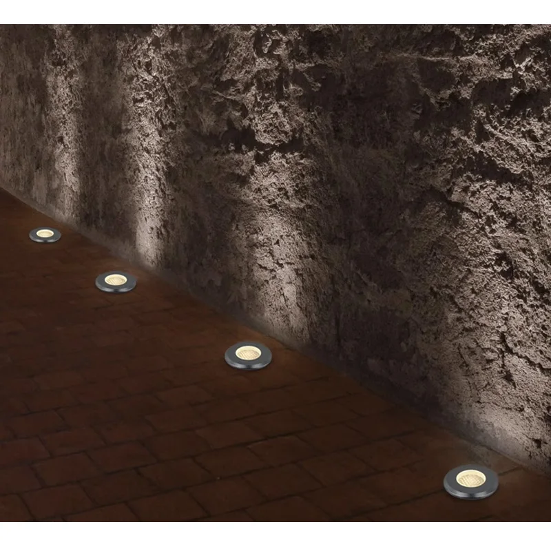 راحة ضوء تحت الأرض 3 واط 5 واط في الهواء الطلق دفن حديقة مسار بقعة AC220V110V DC12V IP67 إضاءة مقاومة للماء حديقة مصابيح تحت الأرض #1