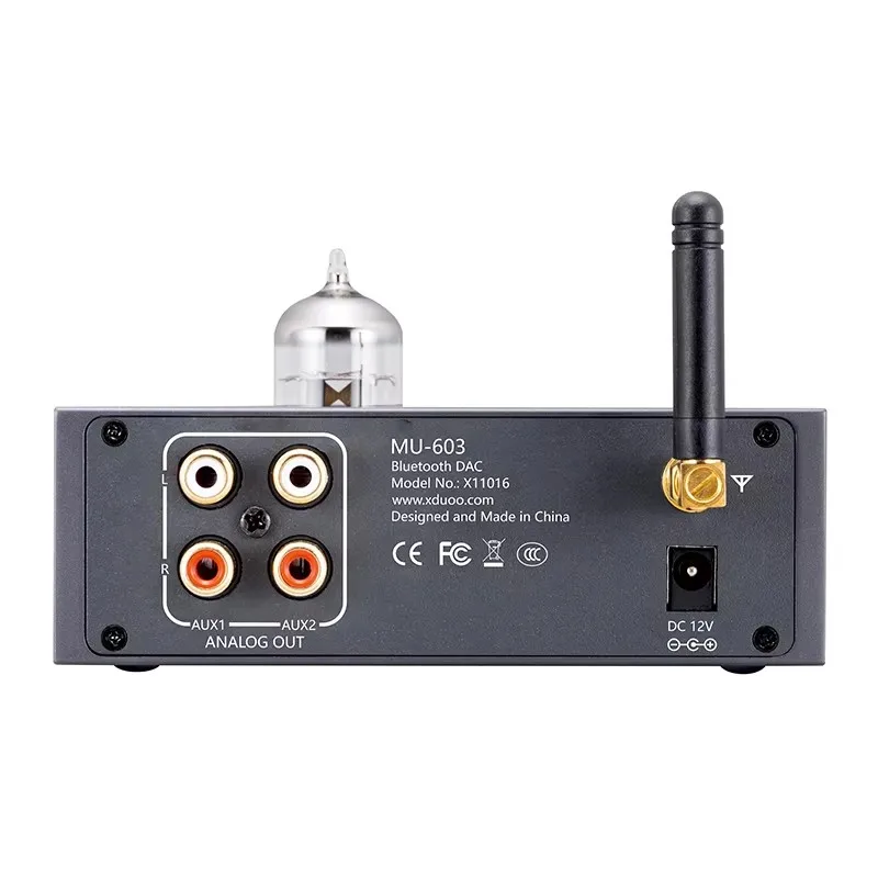 XDUOO MU-603 ES9018K2M ЦАП Bluetooth 5,1 Ламповый предусилитель 12AU7 Ламповый усилитель Поддержка SBC/AAC/aptX/aptX HD