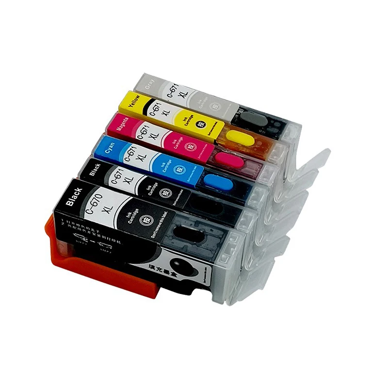

PGI-670 PGI670 671 многоразовый картридж для принтера Canon TS5060 TS6060 TS8060 TS9060 MG5760 MG5765 MG5766 MG6860 MG6865