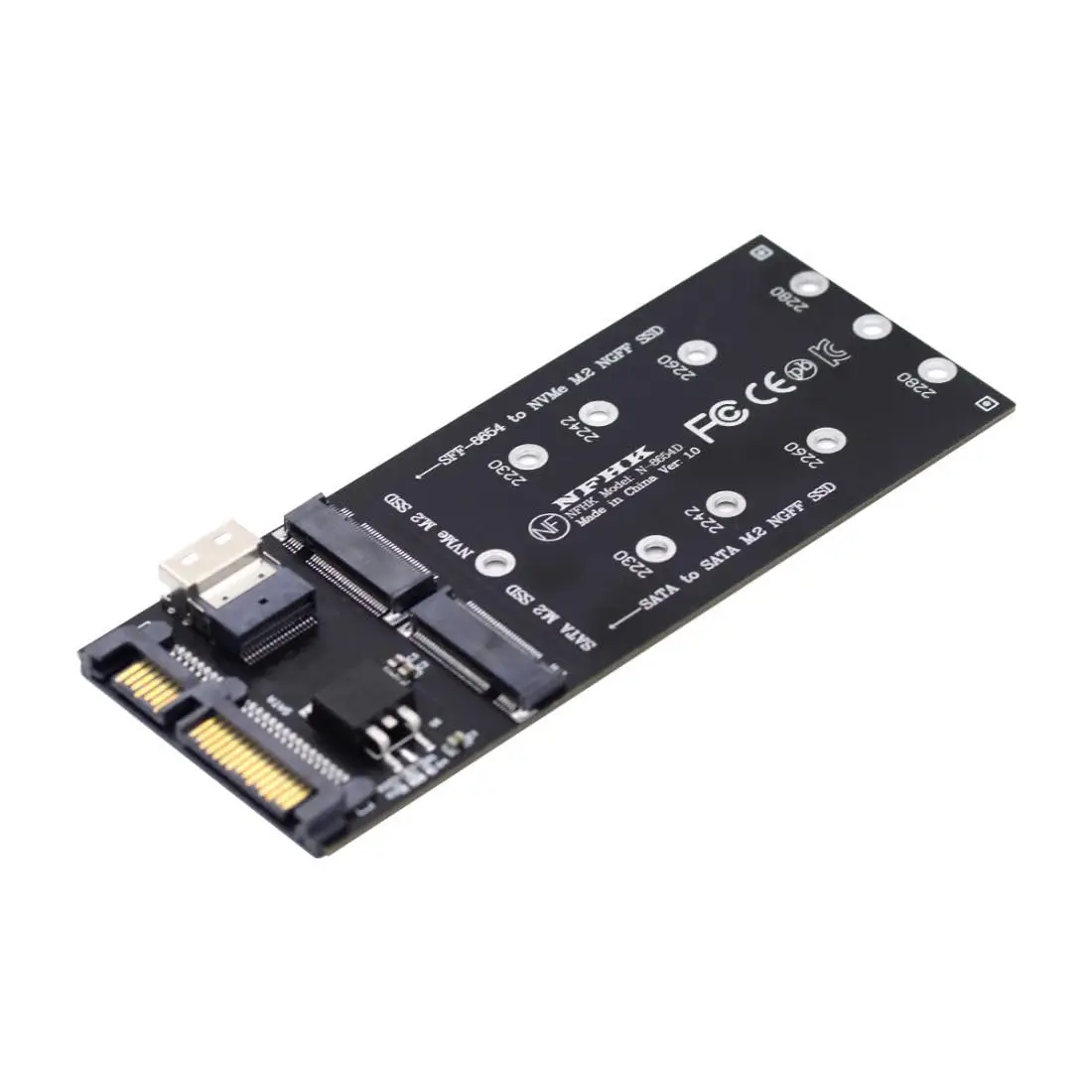 22Pin SATA Adapter SFF-8643 To M.2 U2 Kit NGFF M-Key To Slimline SAS NVME PCIe SSD SATA SSD Adapter For Mainboard Accessory