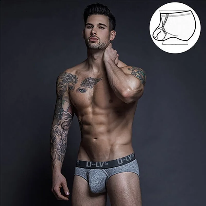

Pure Cotton Breathable Men's Underwear HIRO Brand e Pants Comfortable mid Waist Briefs Cross-Border ular Sle