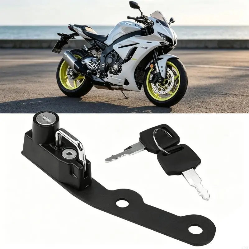 M76E Sicherheitsschloss für Motorradhelme aus Kohlenstoffstahl für YZF R25 MT25 MT03 2014–2020 – Detail 5