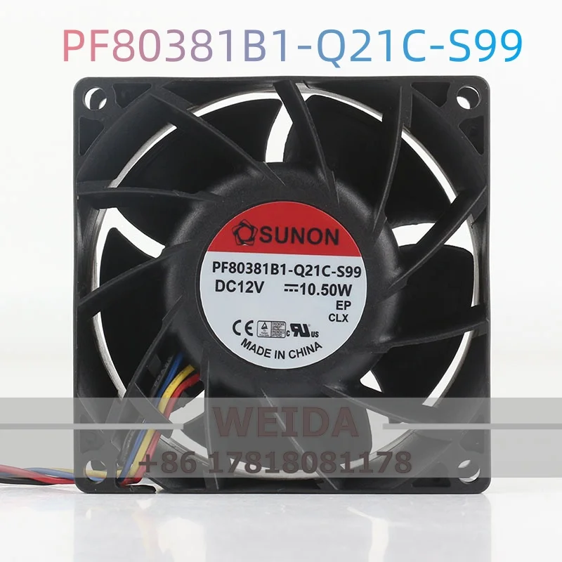 

Original SUNON PF80381B1-Q21C-S99 8038 80X80X38MM 10.5W 8cm high-efficiency cooling fan with 12V voltage