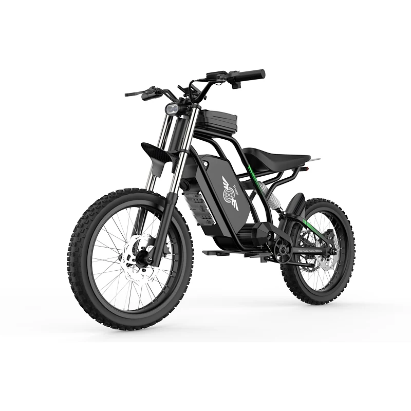

Freego N3 Electric Dirt Bike 3000W Pedal-Free Dual-Mode Ebike Mid-Drive Motor 60V/25Ah Max 40MPH Full Suspension Hydraulic Brake