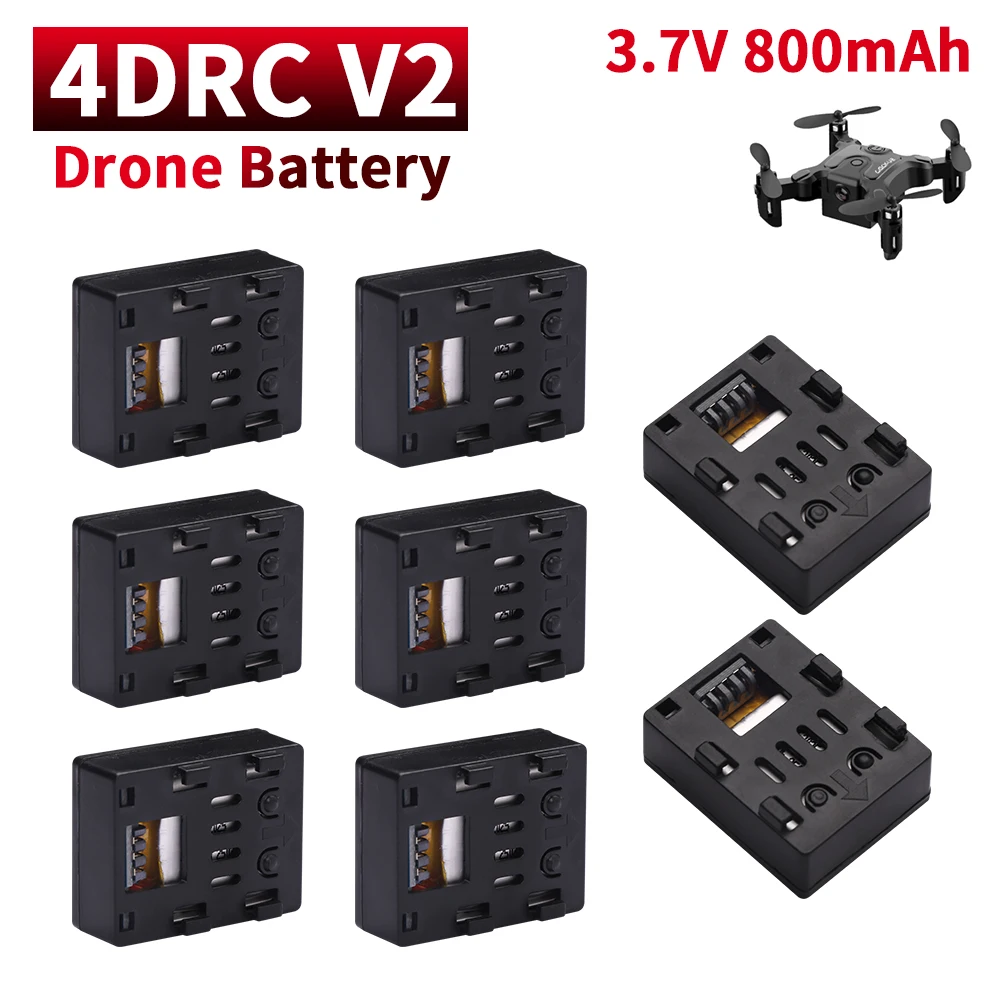

Original 3.7V 4D-V2 RC Drone Battery For 4DRC V2 Mini Four Helicopter Accessories Folding RC 3.7V 700mAh Lipo Battery