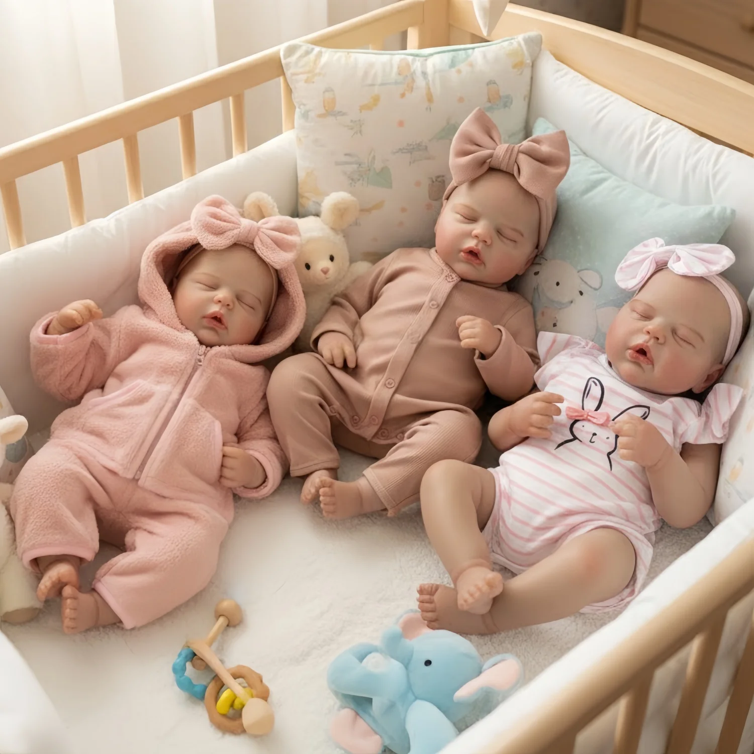 

19Inch Alexis Bebe Reborn Dolls Handmade Painted Sleeping Lifelike Newborn Baby Doll Toys For Kid's Gift Muñecas Reborn