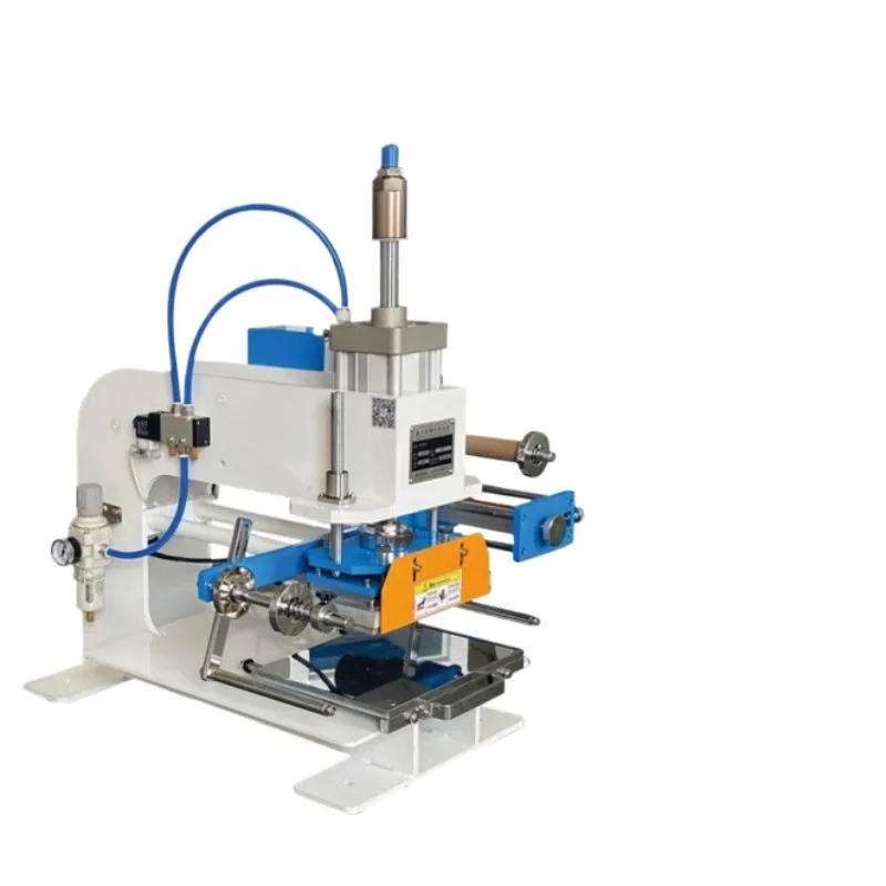 Business card gift box plastic wood pneumatic bronzing machine, branding machine y