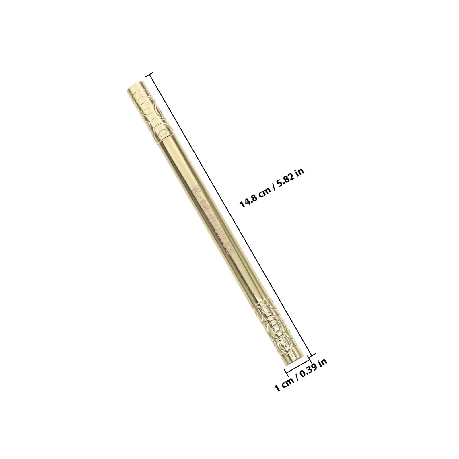 Pulpen Logam Bertema Raja Kera Tinta Hitam Pola Awan Desain Ruyi Terinspirasi Instrumen