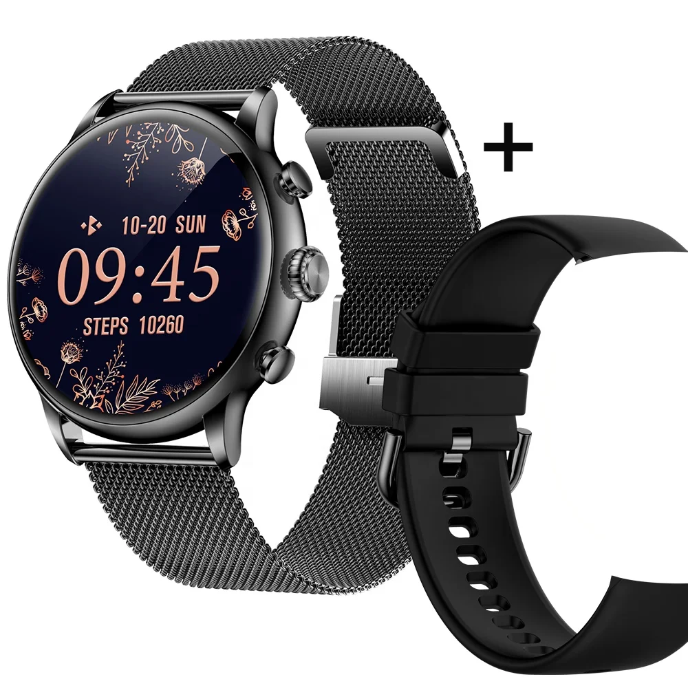 

2024 DT10 Smartwatch Women Men AMOLED Screen Heart Rate Blood Pressure Fitness Tracker Healthy Smart Clock for Android IOS