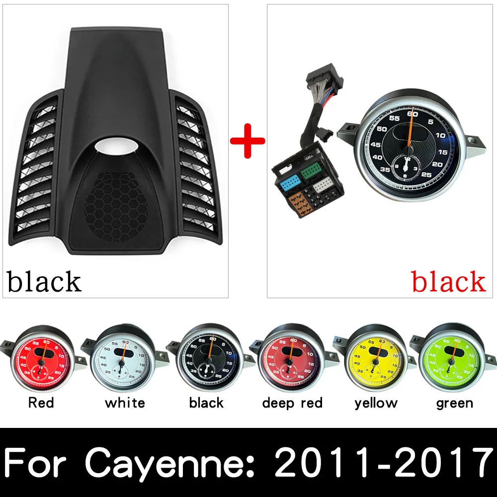 

Stopwatch Compass Clock Console Cover For Porsche Cayenne 958 10-17 upgrade modified car interior accessories