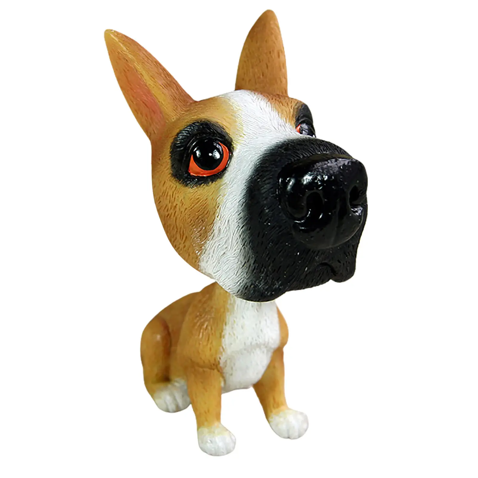 Car Ornaments Bossa Hound, Labokado Box-er Dog Resin Cute Nodding Dog Decor Doll Automobile Interior Decoration Bobblehead Dog