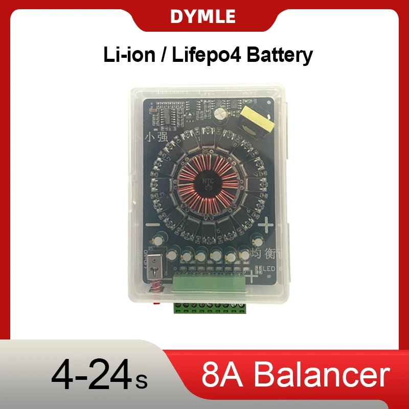 ANT Active Balancer 4-8S 4-17S 4-24S Li-ion Lifepo4 Battery Equalizer Energy Transfer Board for Solar EV Reduce Voltage Differen