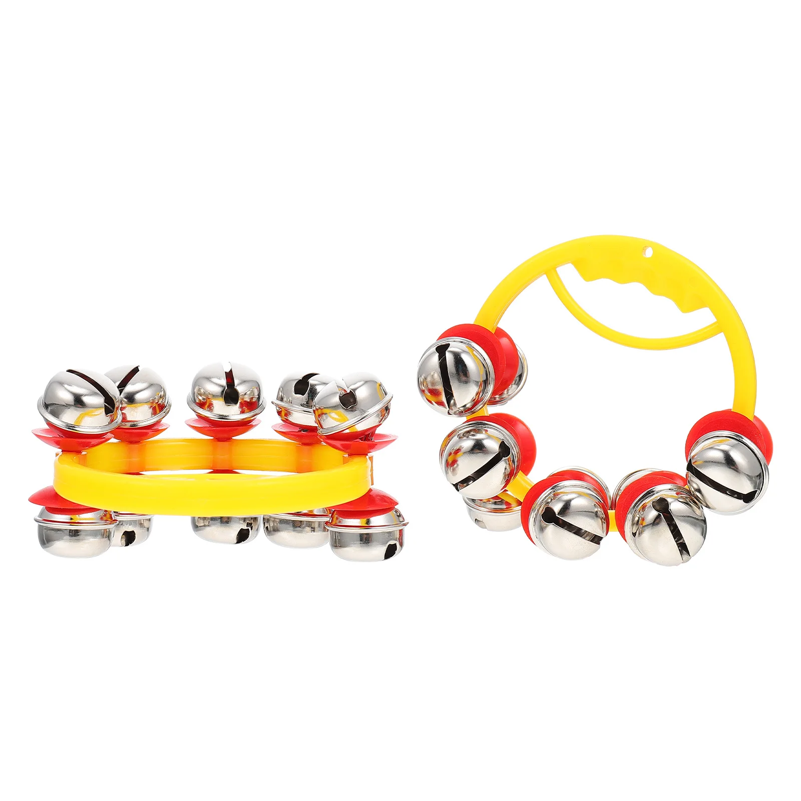 2 Stück Handglocken für Kinder, robustes Kunststoff-Rasselarmband, helle Partygeschenke, Baby-Shaker, pädagogische Rassel für Kleinkinder