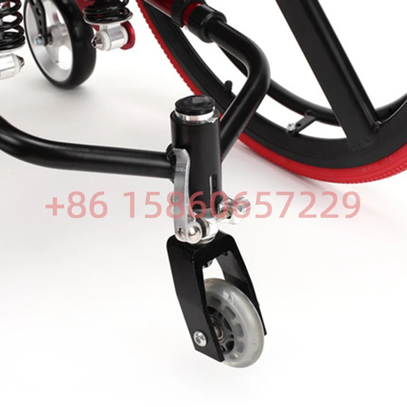 Free Shipping Large wheel Quick-release Lightweight to carry Sports Wheelchair Backrest Foldable Aluminum Alloy Shock Absorption