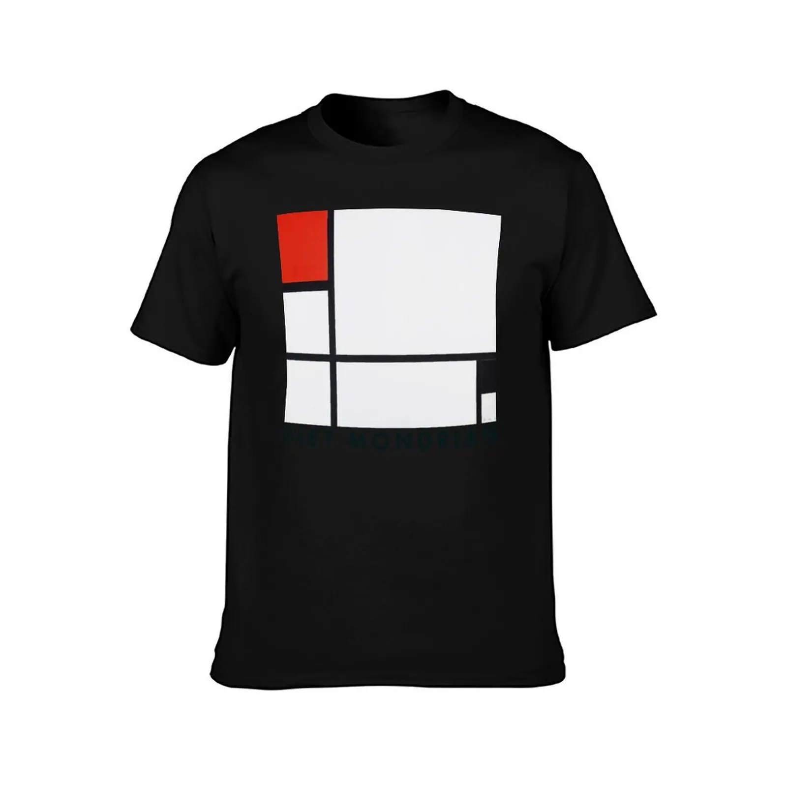 Piet Mondrian Composition No I With Red And Black (1922) Abstract Expressionist T-Shirt Soft Durable Cotton T-Shirt