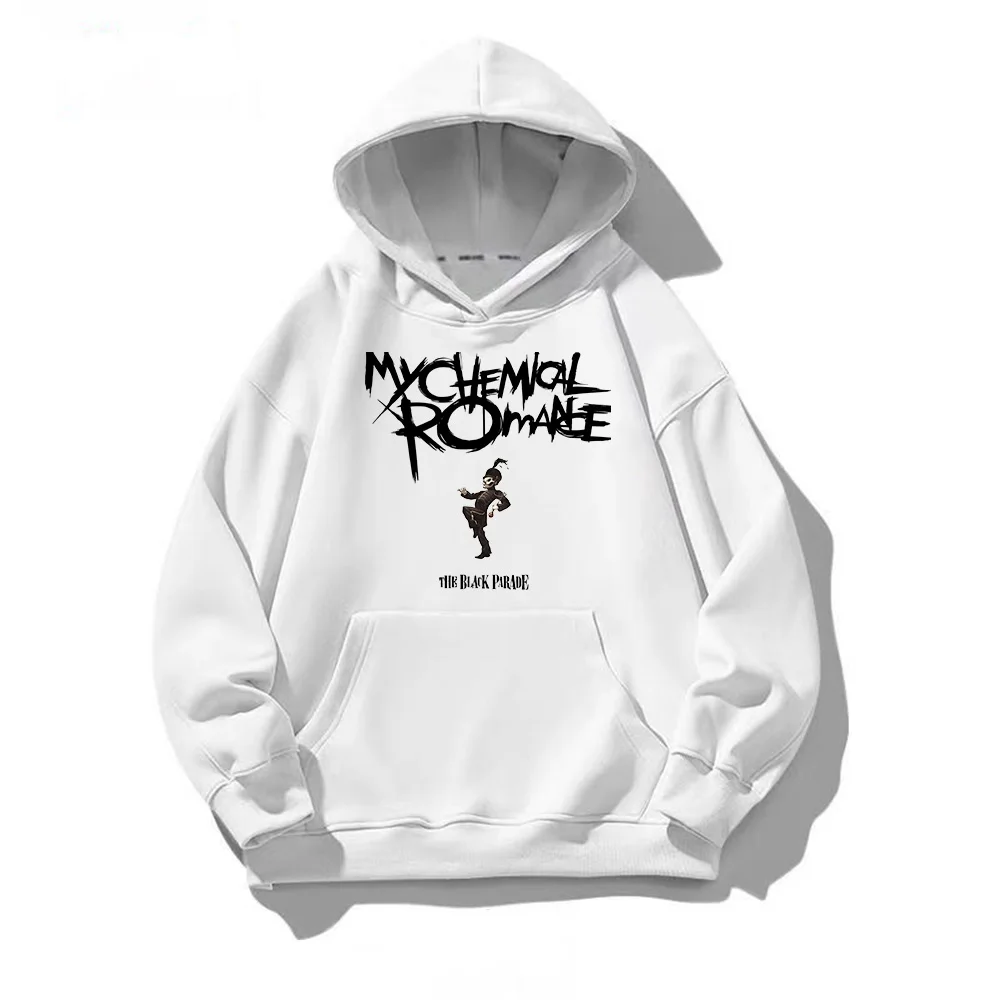 My Chemical Romance Black Parade Pullovers Gothic  Punk Band Hoodies New Pattern for Women Men Sweatshirts Classic Loose Clothes