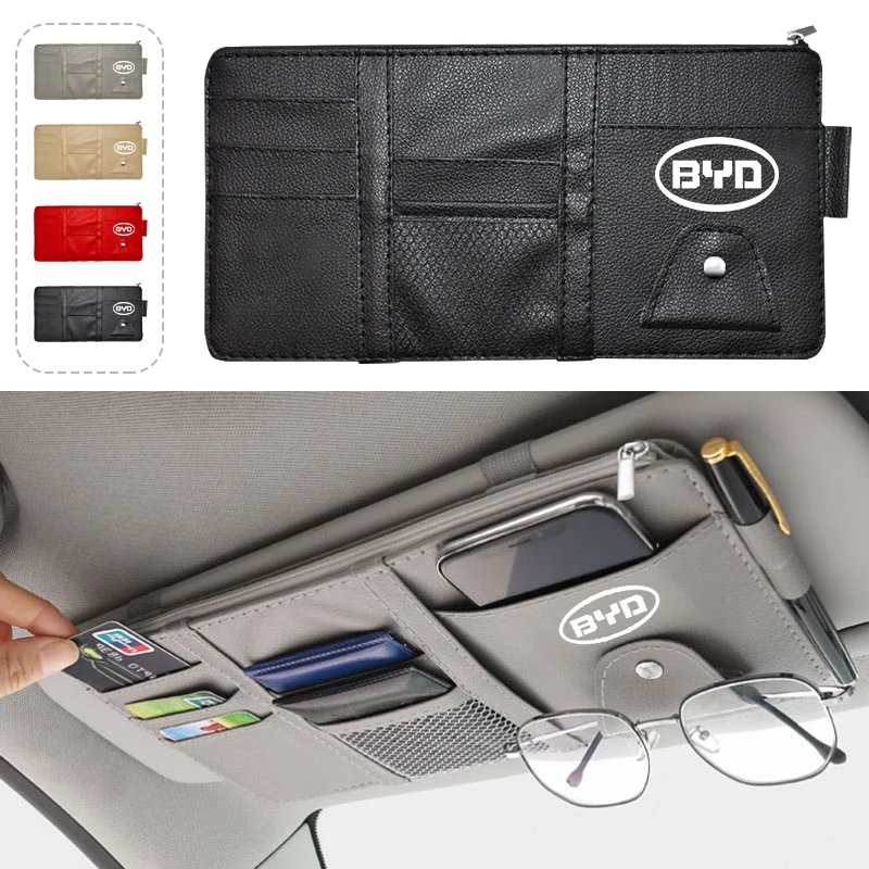 

﻿ Car Sun Visor Point Type Multi-function Storage Bag Car Accessories For BYD Qing Song Tang Yuan F3 F0 S6 S7 E5 E6 M6 G3 G5