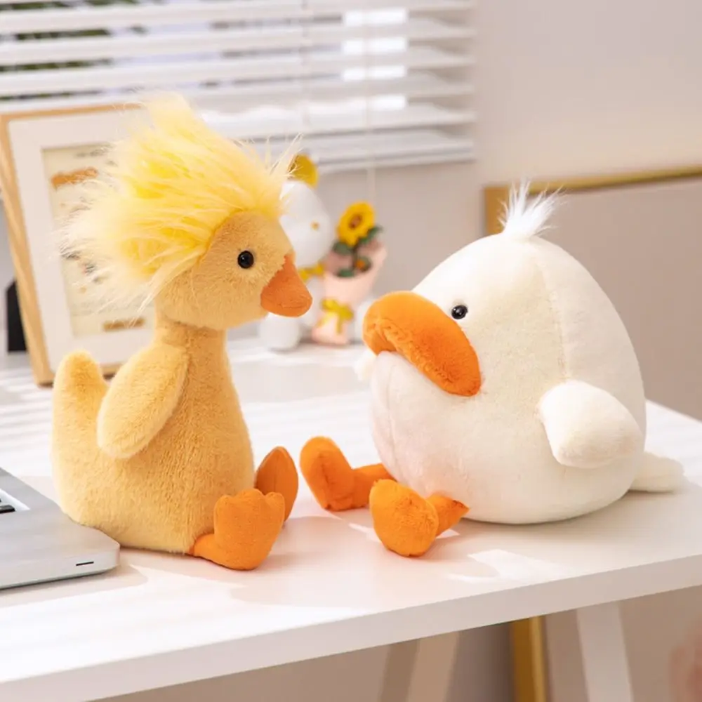

PP Cotton Sad Big Mouth Duck Doll Soft Interactive Big Mouth Duck Plush Toy Comfortable Handmade Duck Stuffed Animal Toy