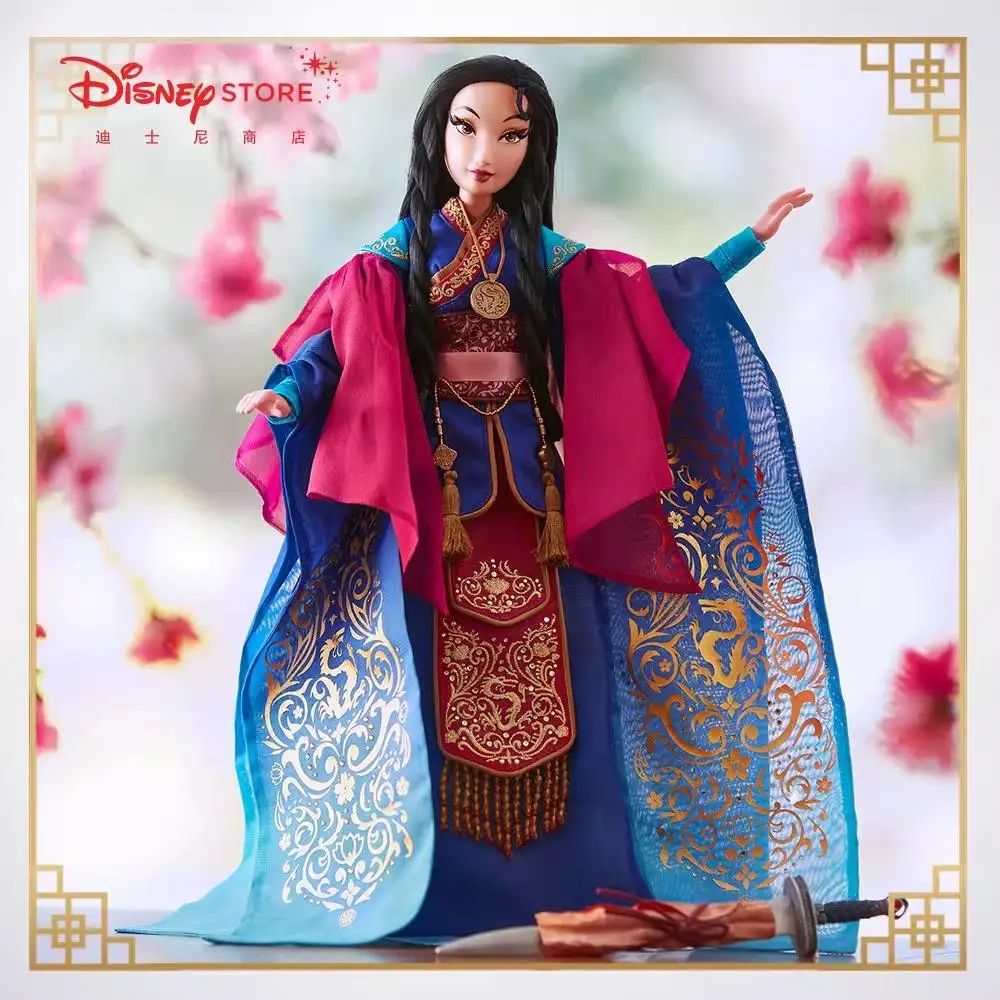 

Disney Princesas Store Princess Doll Mulan 20Th Anniversary Collector Figure Global Limited Edition Toys for Girl Birthday Gifts