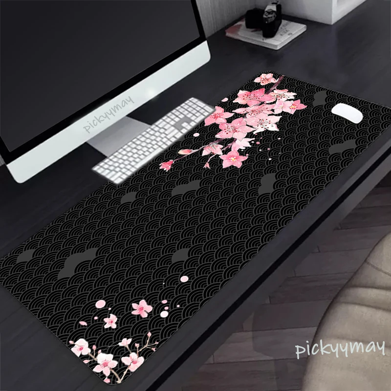 Japan Art Mousepads Sakura Mousepad Große Maus Matte Großen Deskpads Nicht-Slip Gummi Maus Pad Große Tastatur Matten Tisch teppich