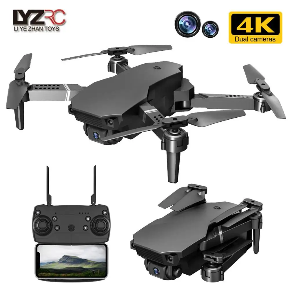 S70 Rc Drone 4k Professional Dual Camera 1080p Hd Wifi Fpv Photography Quadcopter Fixed Height Model Foldable Drone For Boys