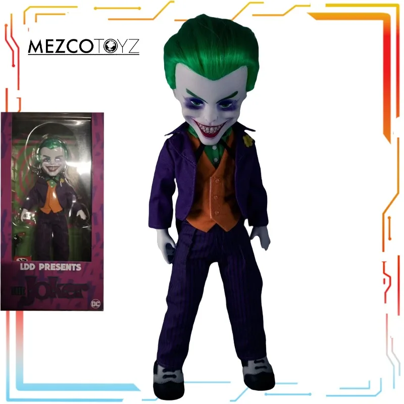 MEZCO 오리지널 10인치 완성품 가동형 정교한 피규어 MDS 시리즈 조커 애니메이션 장난감 모델 축제 선물 소년용