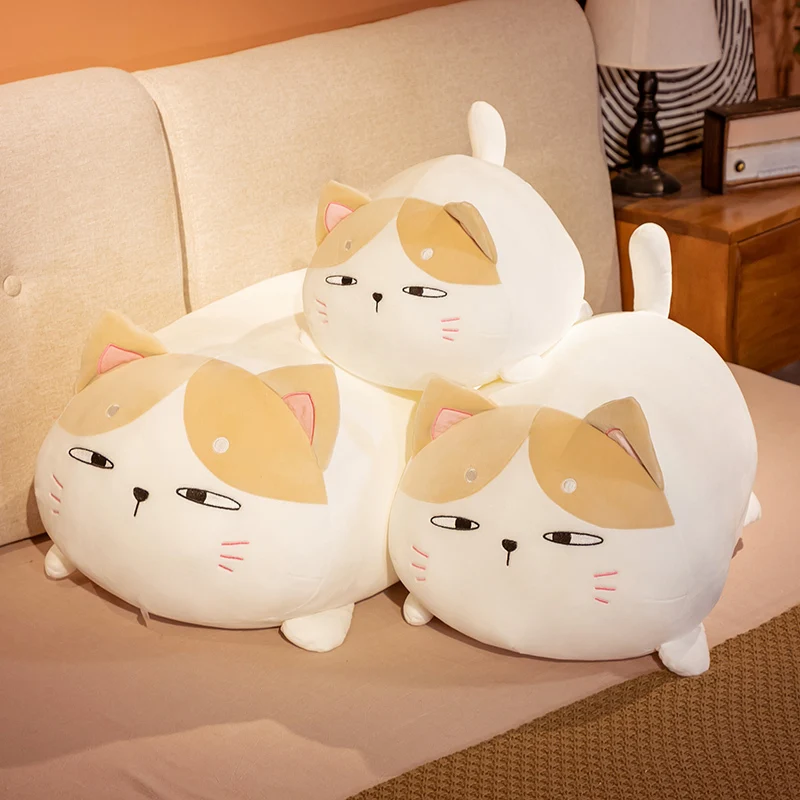 35-70cm Fat Soft Cute Cat Plush Toys Kawaii Stuffed Cat Soft Plush Sleep Pillow Cushion Kids Gift