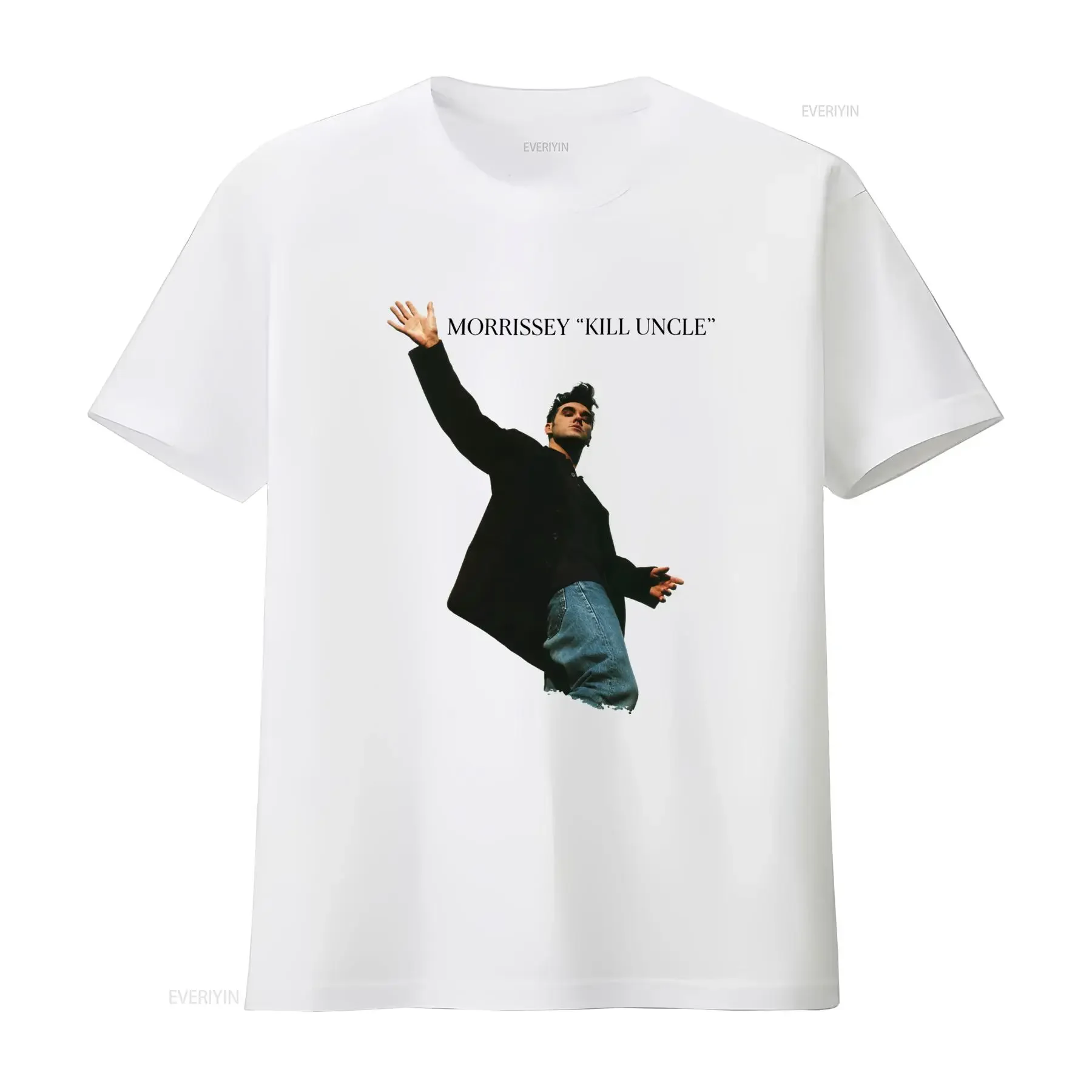 Vintage 1991 Morrissey Kill The Uncle Album T Shirt Retro Rock Music Print vintage Washed Stylish designer clothes Breathable