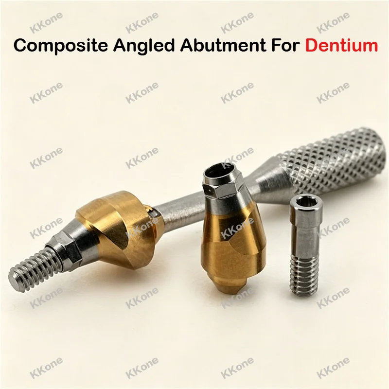 

5Pcs High Quality Titanium Alloy Composite Angled Abutment For Dentium Dental Implant
