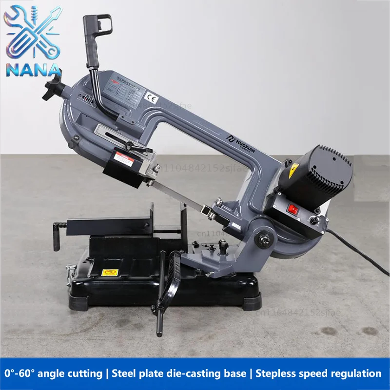 Multi-Function 220V 2000W Band Saw Woodworking Metal Steel Pipe Cutter Pipe Cutter Electric Hydraulic Portable Cutting Machine