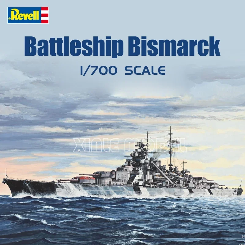 

Revel Plastic Assembled Ship Model Kit 05098 Battleship Bismarck 1/700