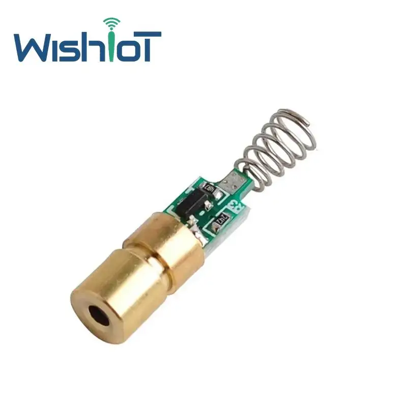 5/10PCS 650nm Red Laser Diode Module - Spring Loaded Dot Laser Pointer for Aiming/Alignment (2.7-5V DC)