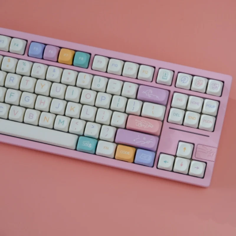 Good Night 129 Keys/set MOA Profile GMK PBT Keycaps for Mechanical Keyboard  Dye Sublimation Gaming Keycap Custom Gk61