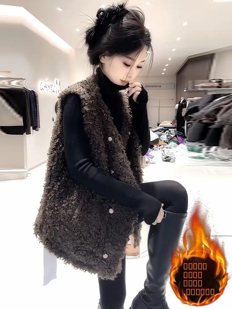 Thiened Fce – gilet Svel pour femme, vêtement d'extérieur chaud d'hiver, longueur Sli pour les déplacements, fort Index de chauffage