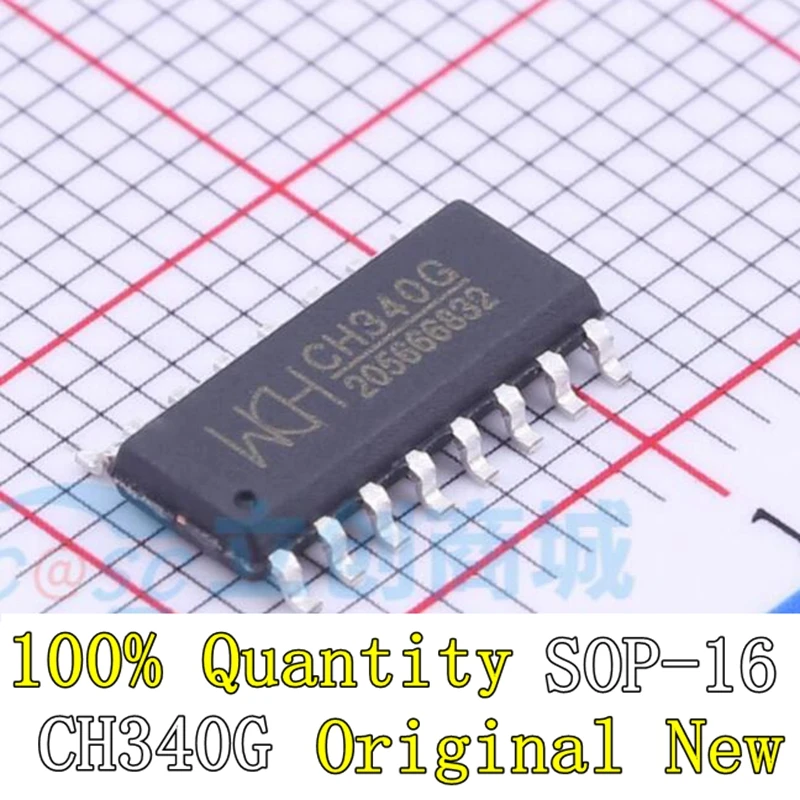 

5PCS/LOTE CH340G CH340 340G SOP-16 100% New and Original