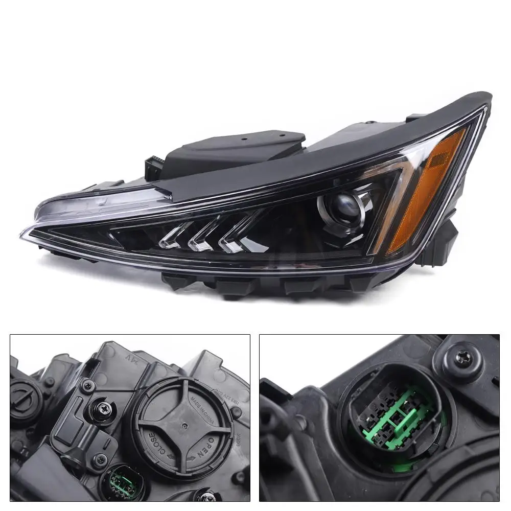 

Left Driver Side Halogen Headlight Assembly Headlamp For 2019 2020 Hyundai Elantra 2.0L LH