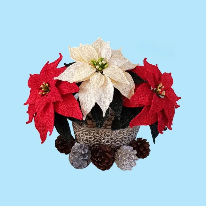 Cross-border hot-selling wool handmade knitted animal doll, handmade crochet wool bag material bag