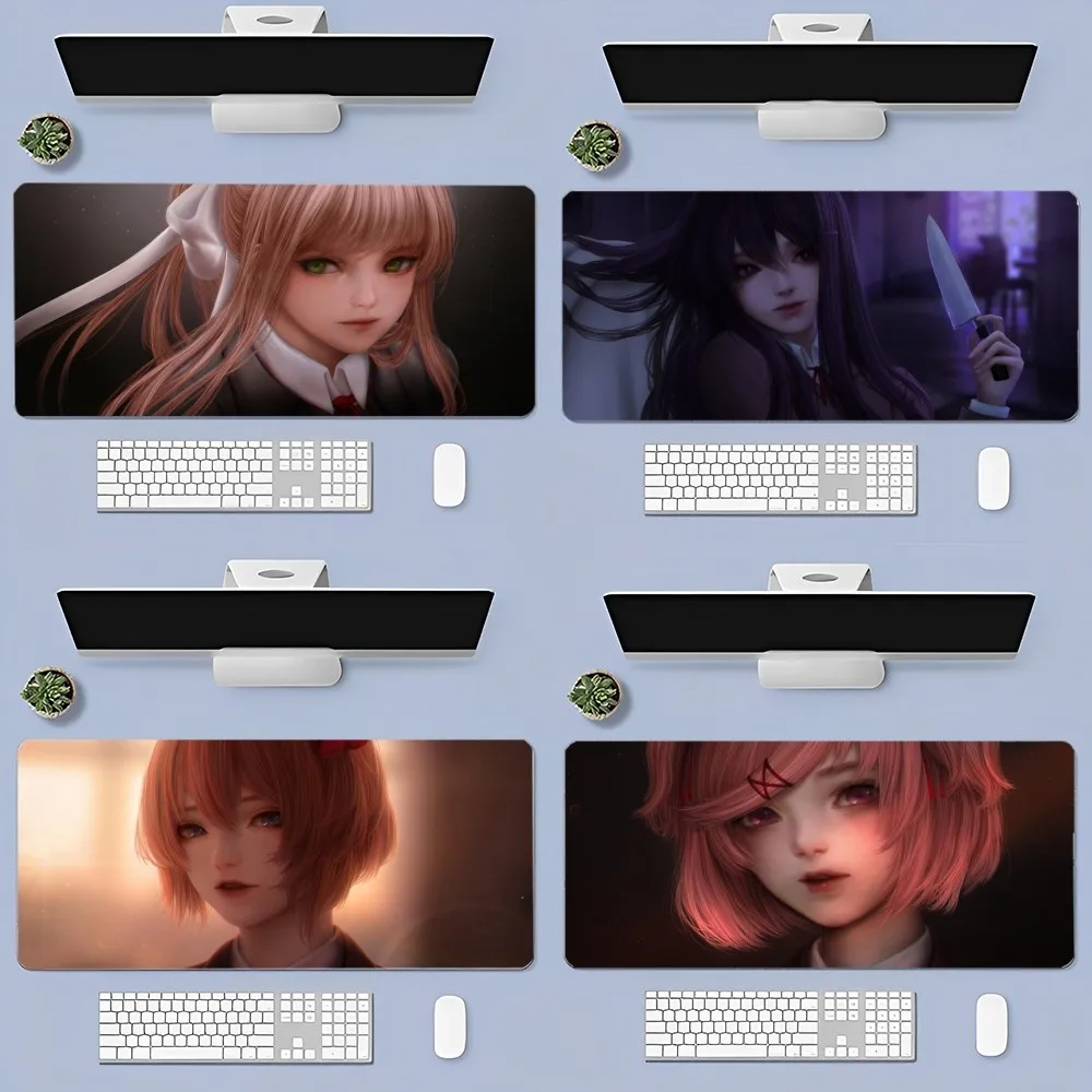 

D-DOKI-DOKIS Mousepad 80x30cm XL Lockedge Office Computer Desk Mat Table Keyboard Big Mouse Pad Laptop Cushion Bedroom