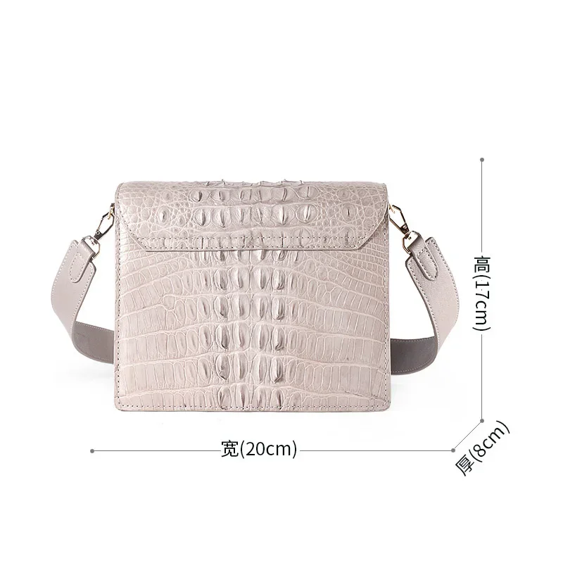 keximayuanyuan 2025 New crocodile bag women fashionable single shoulder bag small square bag  female flap bag