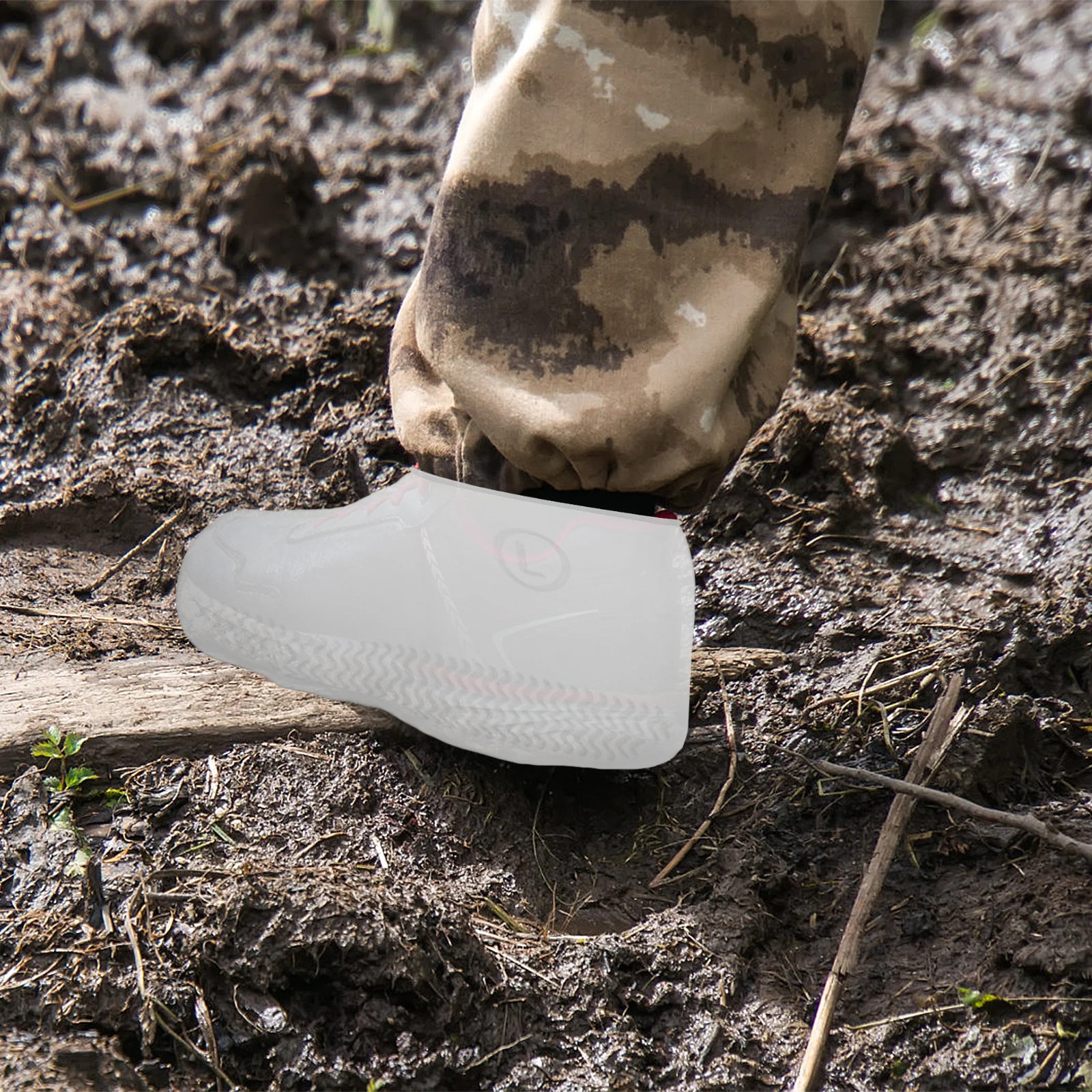 

Shoe Covers for Rain Waterproof Non-slip Shoes White Protector Rainproof Travel